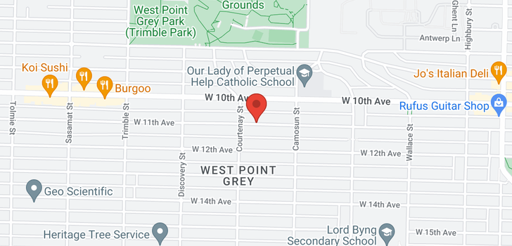 map of 4167 W 11TH AVENUE